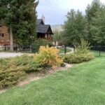 Our house in the Kootenays with the first signs of fall